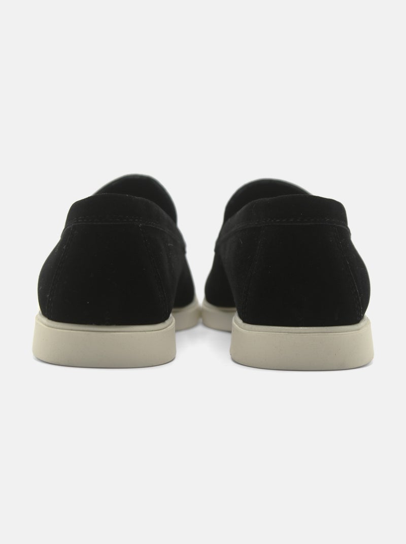 Mocasines de piel - Uomo Negro - Kiabi