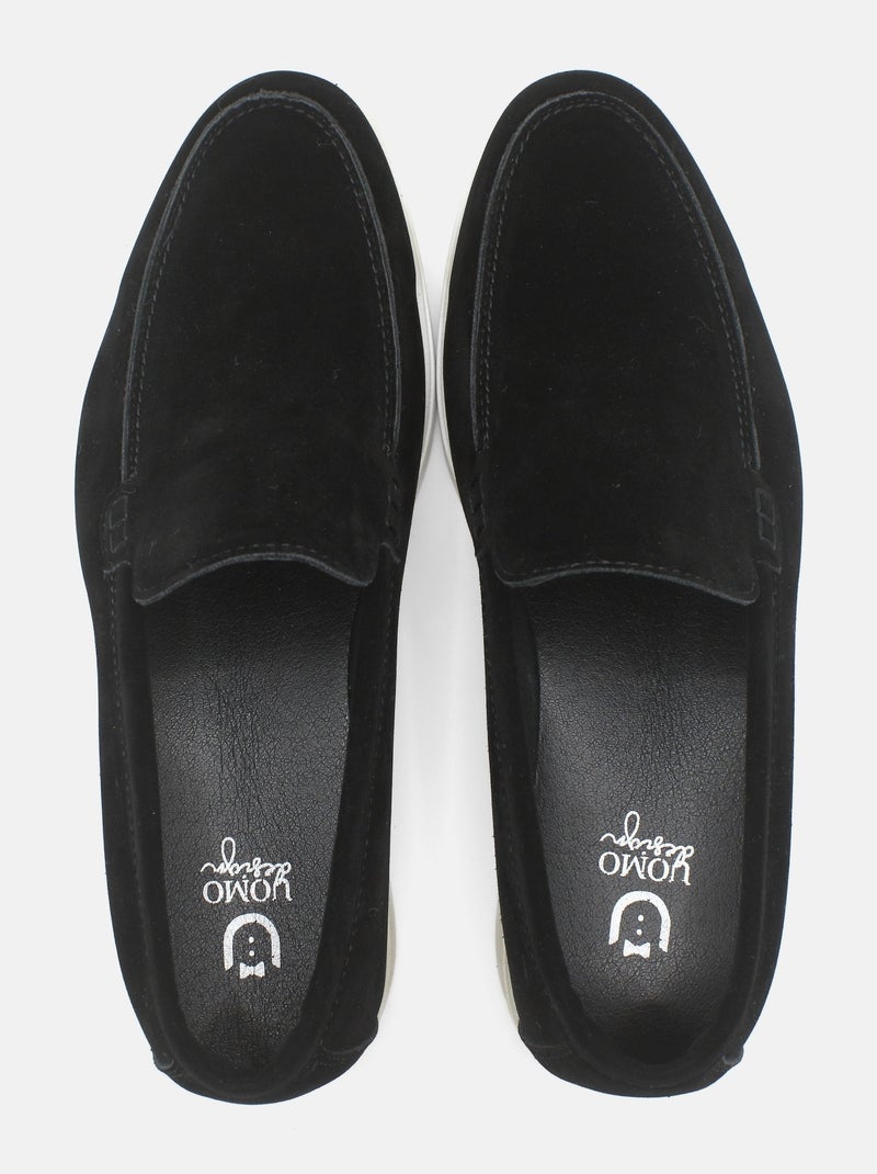 Mocasines de piel - Uomo Negro - Kiabi