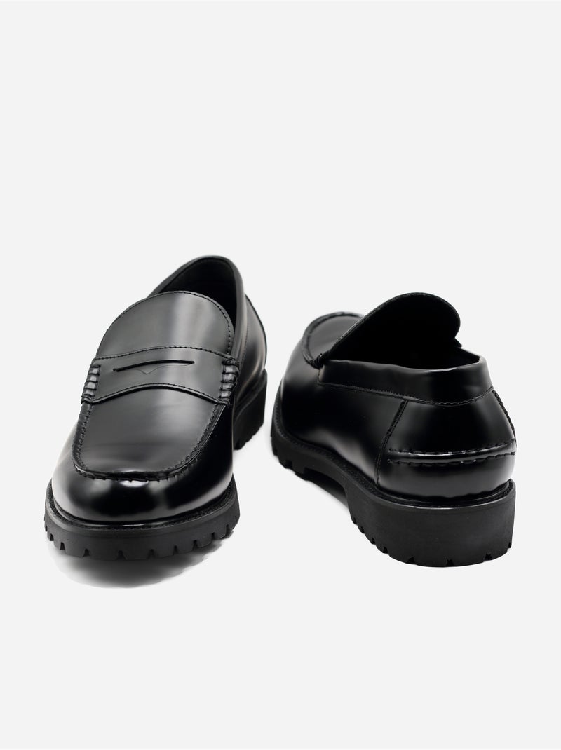 Mocasines de piel - uomo Negro - Kiabi