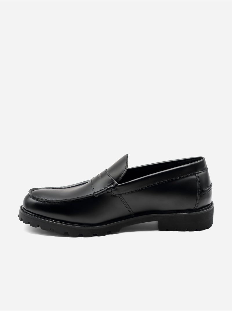 Mocasines de piel - uomo Negro - Kiabi
