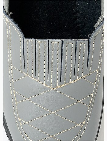 Mocasines de piel anchos confort elásticos - afibel