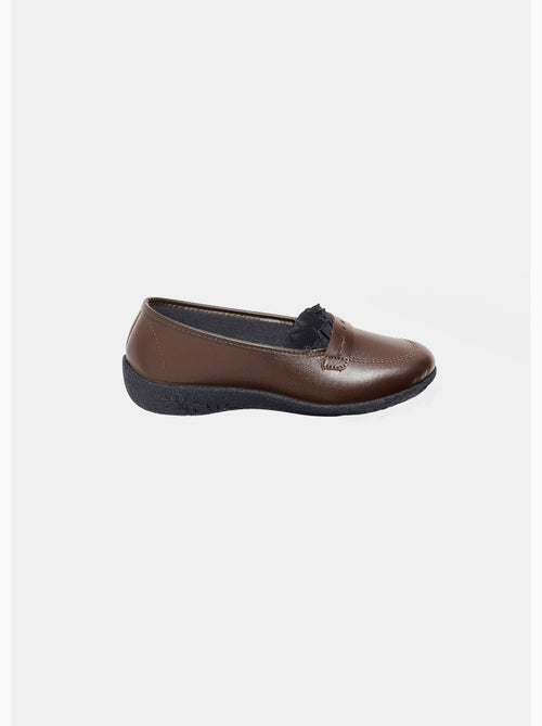 Mocasines de piel con forro polar cálido. - AFIBEL - Kiabi Mocasines de piel con forro polar cálido. - AFIBEL - Kiabi