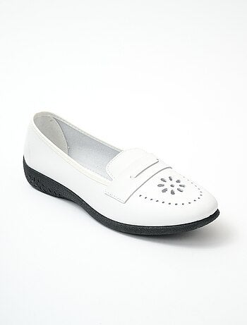 Mocasines de piel de ancho ancho - Afibel