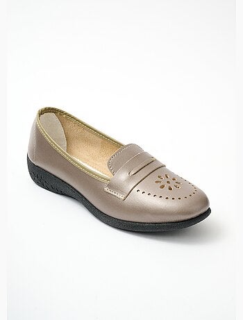 Mocasines de piel de ancho ancho - Afibel