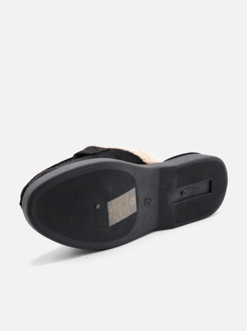 Mocasines de piel sintética Negro - Kiabi
