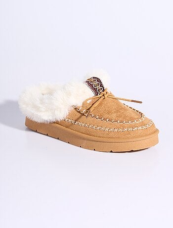 Mocasines de piel y trenzas indias - AFIBEL