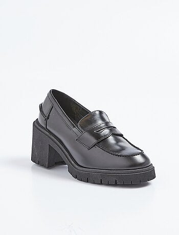 Mocasines de tacón con suela dentada - AFIBEL