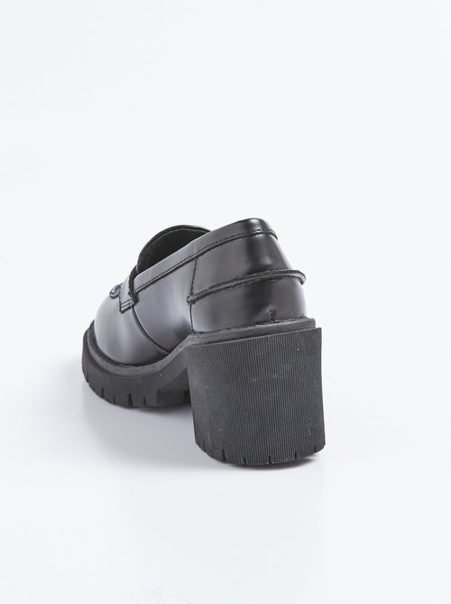 Mocasines de tacón con suela dentada - AFIBEL - Kiabi