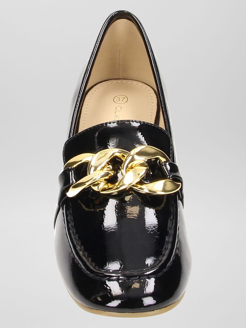 Mocasines de tacón de charol NEGRO Kiabi 30.00€