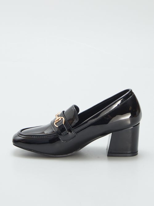 Mocasines de tacón de charol - Kiabi