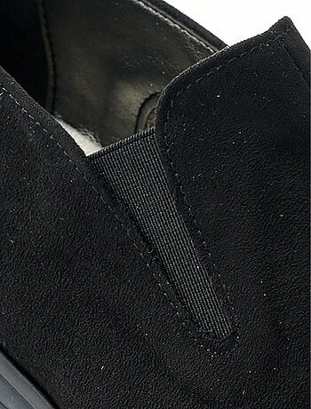 Mocasines elásticos con cuña ancha y confort. - Afibel