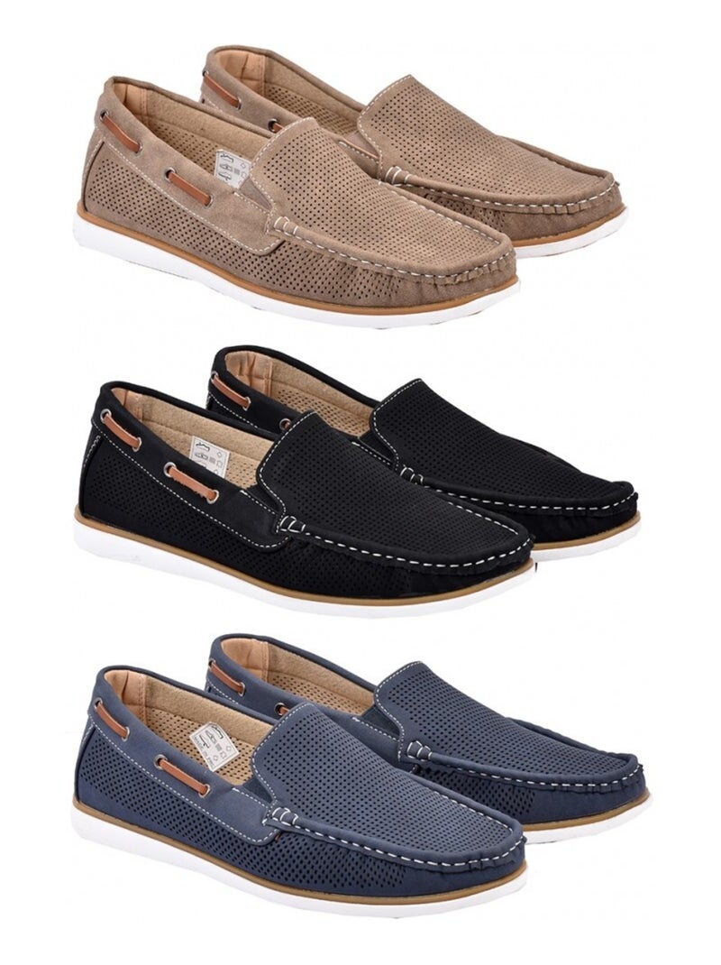 Mocasines Forro CUERO PREMIUM Taupe - Kiabi
