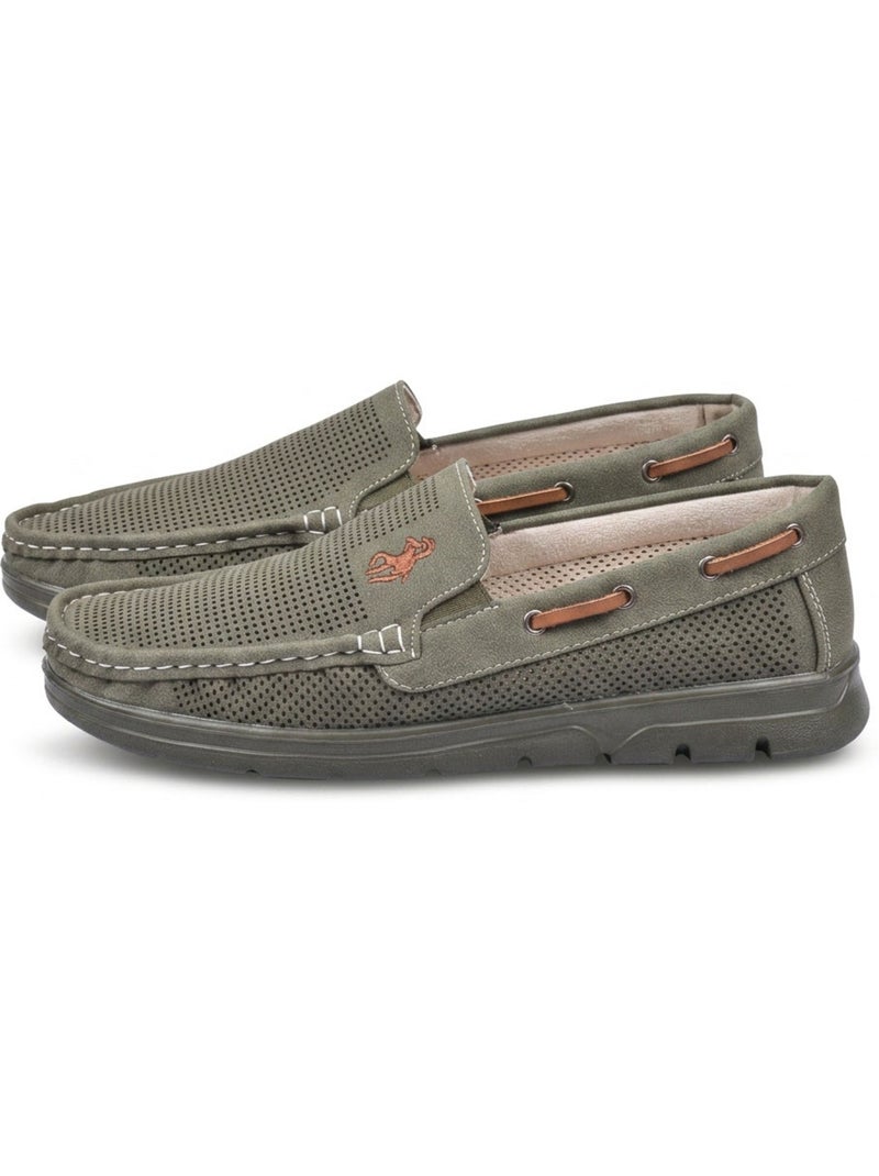 Mocasines Hombre Microperforados Confort Verano Suela Crantada OZABI Caqui - Kiabi