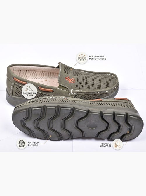 Mocasines Hombre Microperforados Confort Verano Suela Crantada OZABI - Kiabi Mocasines Hombre Microperforados Confort Verano Suela Crantada OZABI - Kiabi