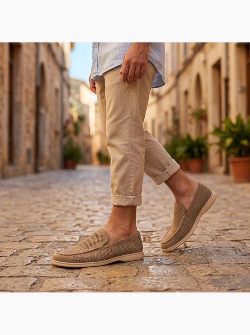 Mocasines Hombre Microperfores Premium Slip On Confort OZABI - Kiabi Mocasines Hombre Microperfores Premium Slip On Confort OZABI - Kiabi
