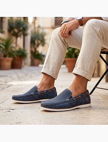 Mocasines hombre transpirables perforados confort verano OZABI