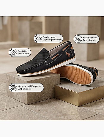 Mocasines hombre transpirables perforados confort verano OZABI
