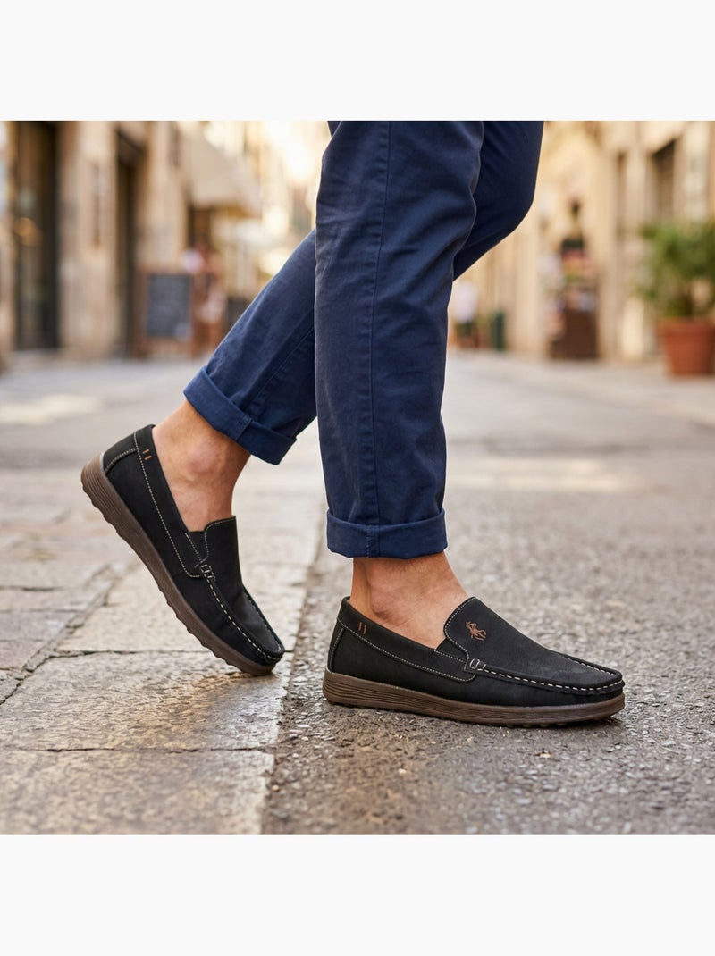 Mocasines Hombre Verano Confort Slip-On OZABI Negro - Kiabi