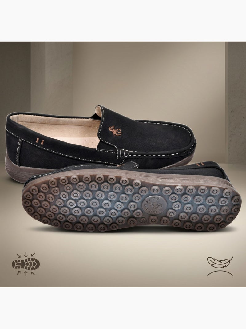 Mocasines Hombre Verano Confort Slip-On OZABI Negro - Kiabi