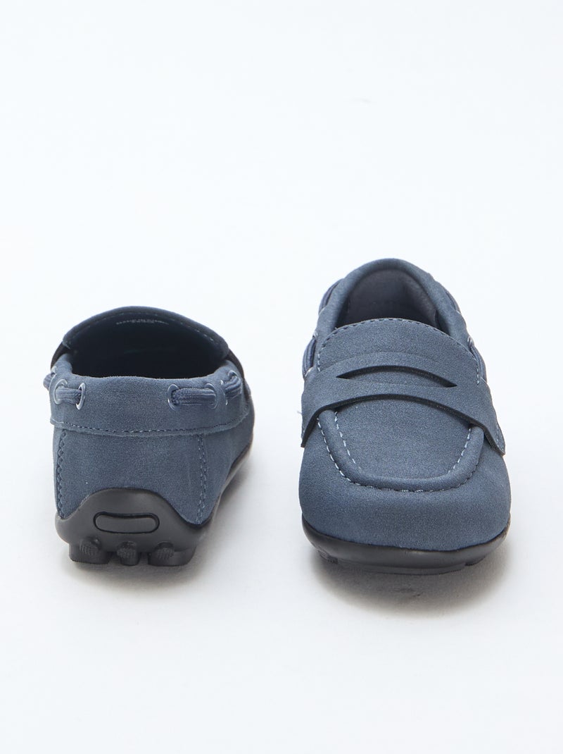 Mocasines lisos Azul - Kiabi