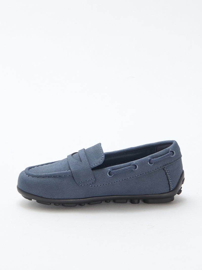 Mocasines lisos Azul - Kiabi