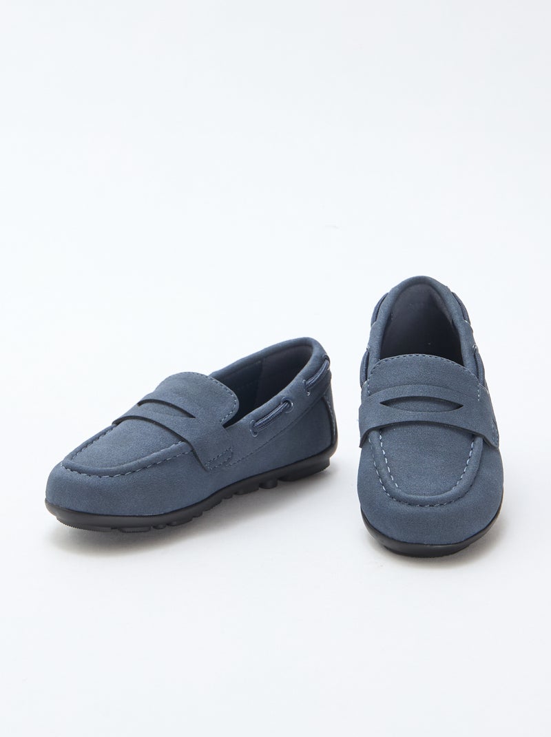 Mocasines lisos Azul - Kiabi