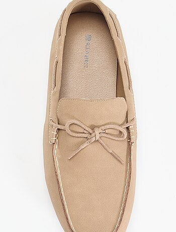 Mocasines lisos de antelina