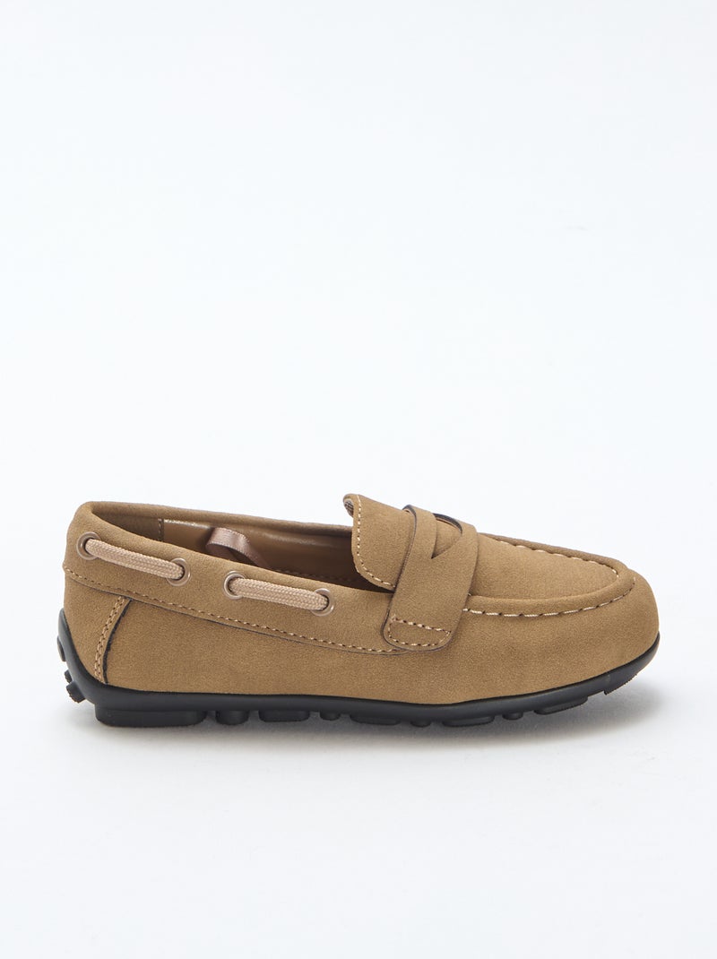 Mocasines lisos Marron - Kiabi