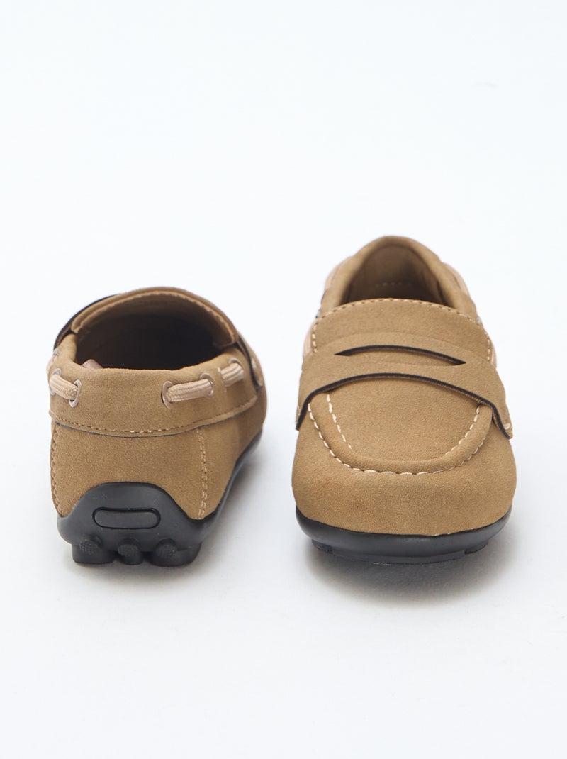 Mocasines lisos Marron - Kiabi