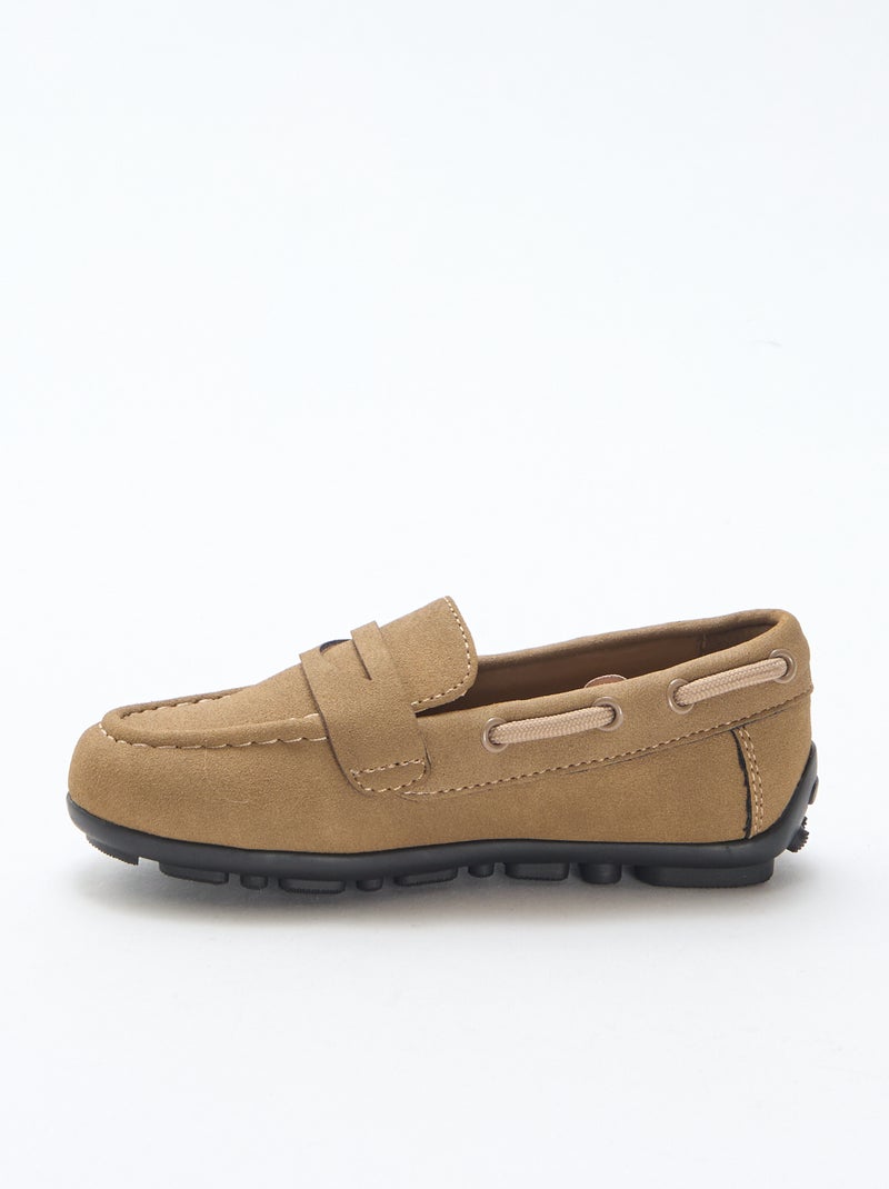 Mocasines lisos Marron - Kiabi