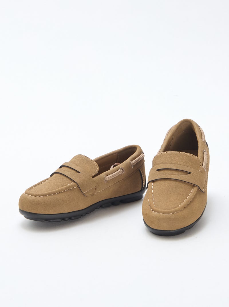 Mocasines lisos Marron - Kiabi