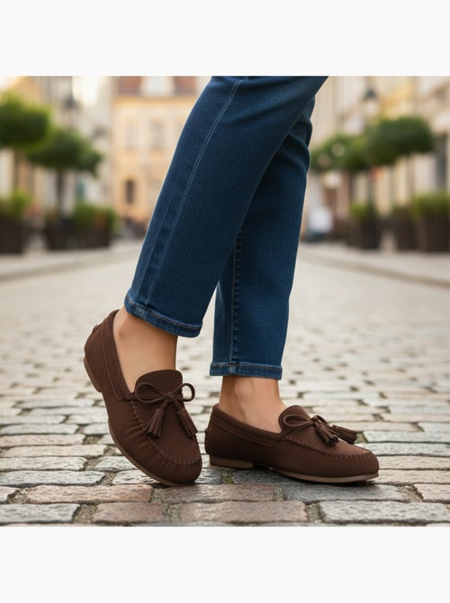 Mocasines mujer bobo chic nudo borlas ante sintético ozabi - Kiabi Mocasines mujer bobo chic nudo borlas ante sintético ozabi - Kiabi