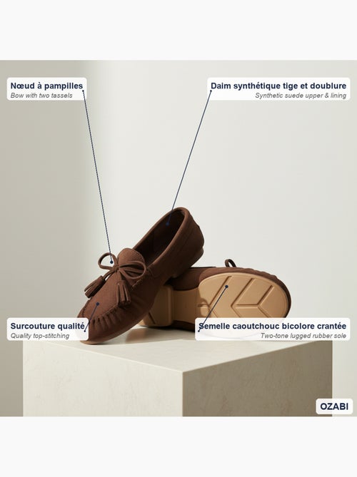 Mocasines mujer bobo chic nudo borlas ante sintético ozabi - Kiabi Mocasines mujer bobo chic nudo borlas ante sintético ozabi - Kiabi