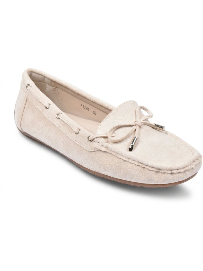 Mocasines Mujer Cordones Ante Bobo Chic 3 Colores OZABI Beige - Kiabi