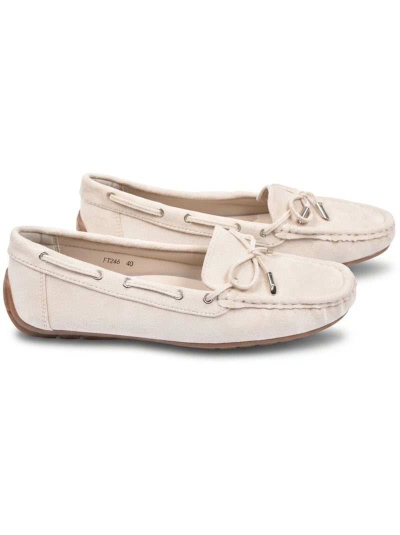 Mocasines Mujer Cordones Ante Bobo Chic 3 Colores OZABI Beige - Kiabi