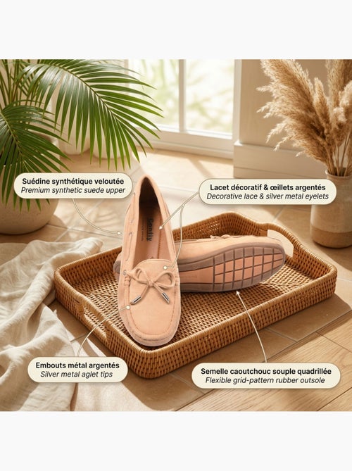 Mocasines Mujer Cordones Ante Bobo Chic 3 Colores OZABI - Kiabi Mocasines Mujer Cordones Ante Bobo Chic 3 Colores OZABI - Kiabi