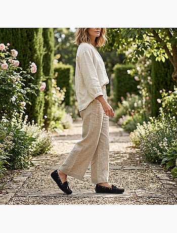 Mocasines Mujer Cordones Ante Bobo Chic 3 Colores OZABI