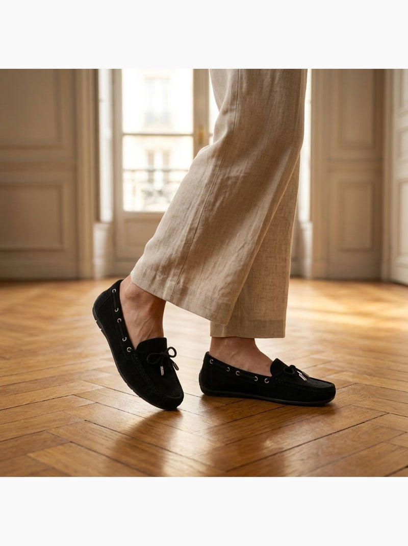 Mocasines Mujer Cordones Ante Bobo Chic 3 Colores OZABI Negro - Kiabi