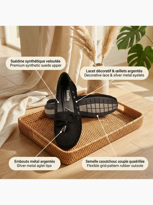 Mocasines Mujer Cordones Ante Bobo Chic 3 Colores OZABI - Kiabi Mocasines Mujer Cordones Ante Bobo Chic 3 Colores OZABI - Kiabi
