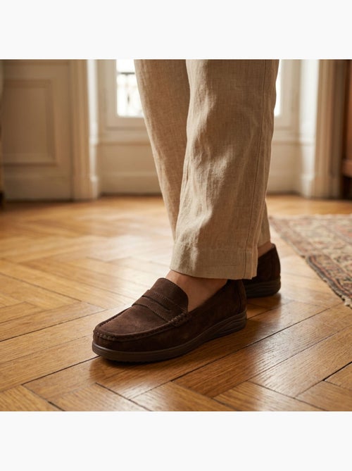 Mocasines Mujer Penny Loafer Ante Confort OZABI - Kiabi Mocasines Mujer Penny Loafer Ante Confort OZABI - Kiabi