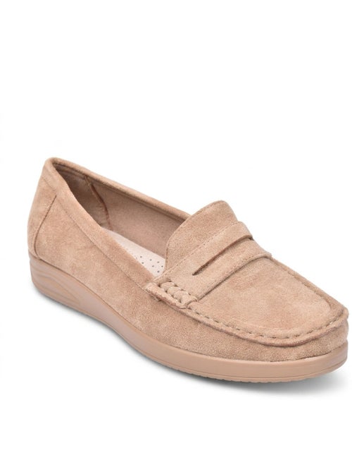 Mocasines Mujer Penny Loafer Ante Confort OZABI - Kiabi Mocasines Mujer Penny Loafer Ante Confort OZABI - Kiabi
