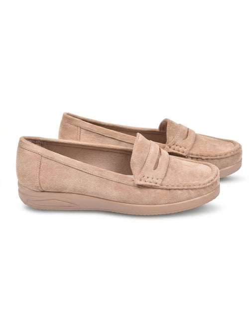 Mocasines Mujer Penny Loafer Ante Confort OZABI - Kiabi Mocasines Mujer Penny Loafer Ante Confort OZABI - Kiabi