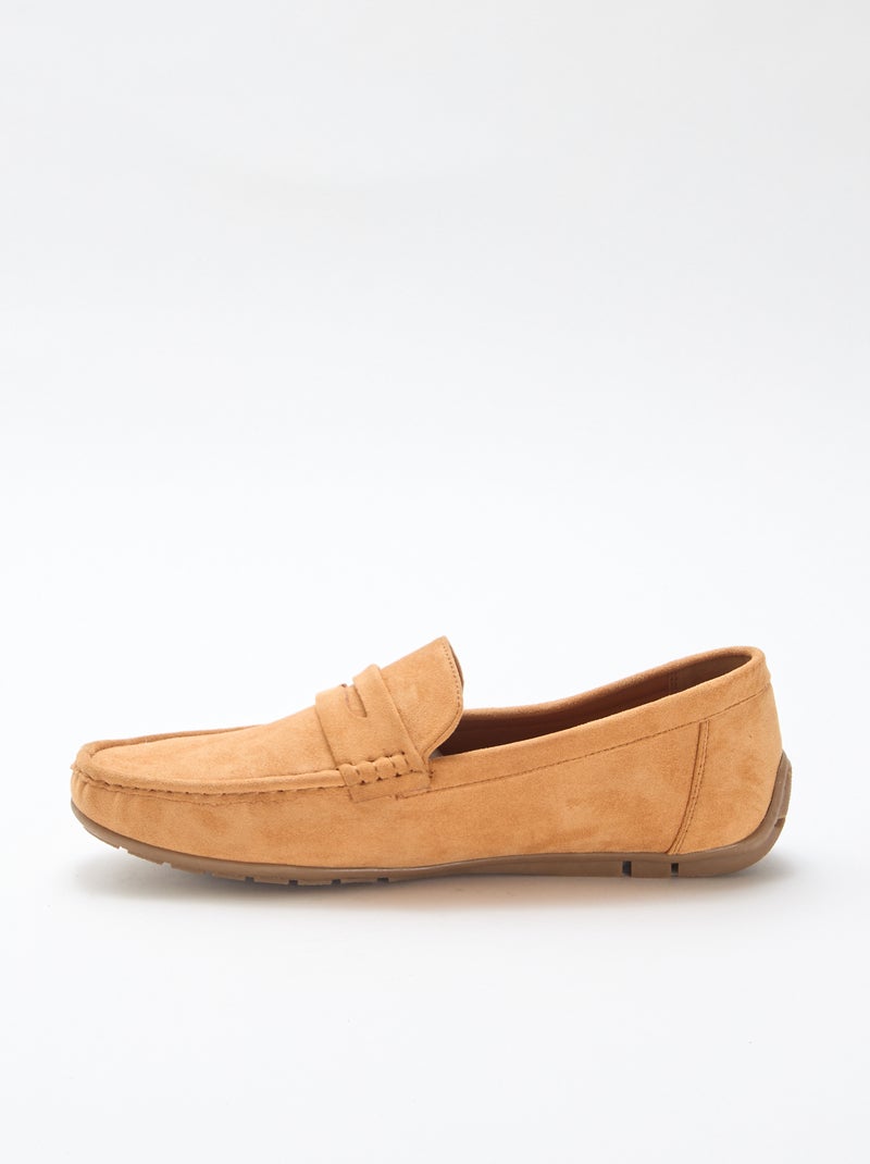 Mocasines náuticos con efecto ante Marron - Kiabi