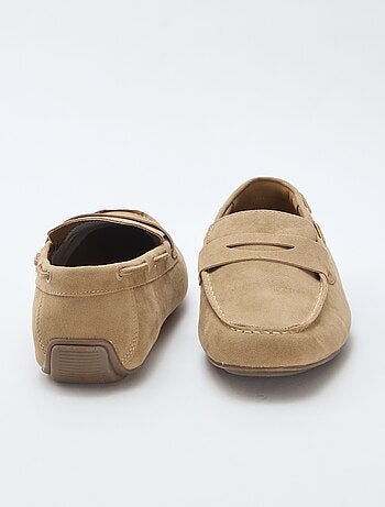 Mocasines náuticos de ante sintético liso