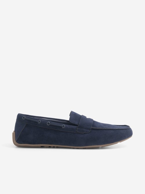 Mocasines náuticos de antelina - Kiabi