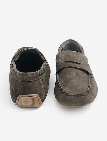 Mocasines náuticos de antelina