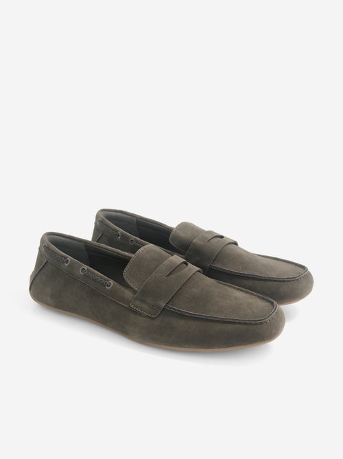 Mocasines náuticos de antelina - Kiabi