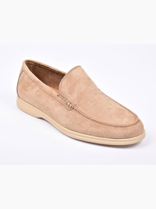 Mocasines OZABI para hombre, de ante sintético de primera calidad, cómodos y sin cordones - Kiabi
