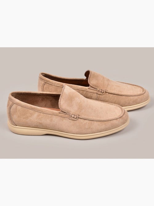 Mocasines OZABI para hombre, de ante sintético de primera calidad, cómodos y sin cordones - Kiabi