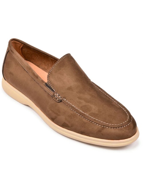 Mocasines OZABI para hombre, de ante sintético de primera calidad, cómodos y sin cordones - Kiabi